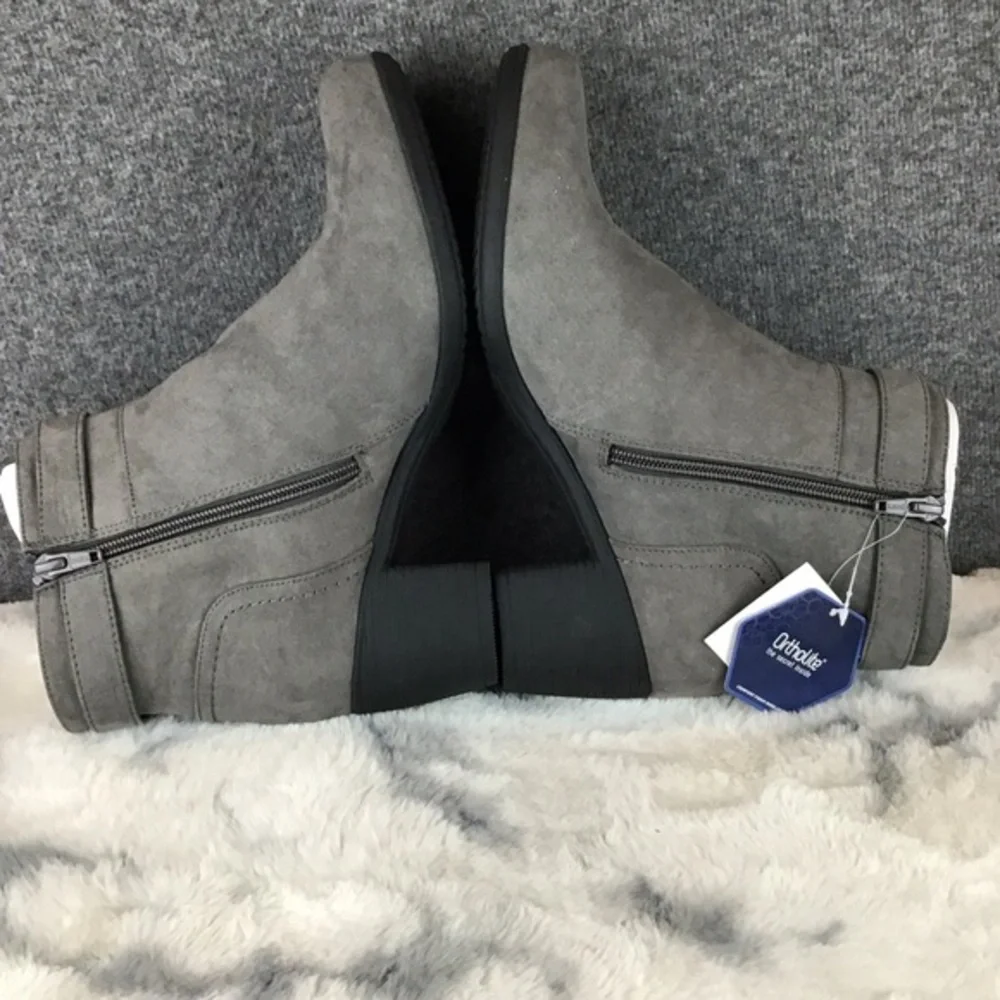 Croft and Barrow Ortholite Gray Comfort Ankle Boots Size‎ 10M NWT